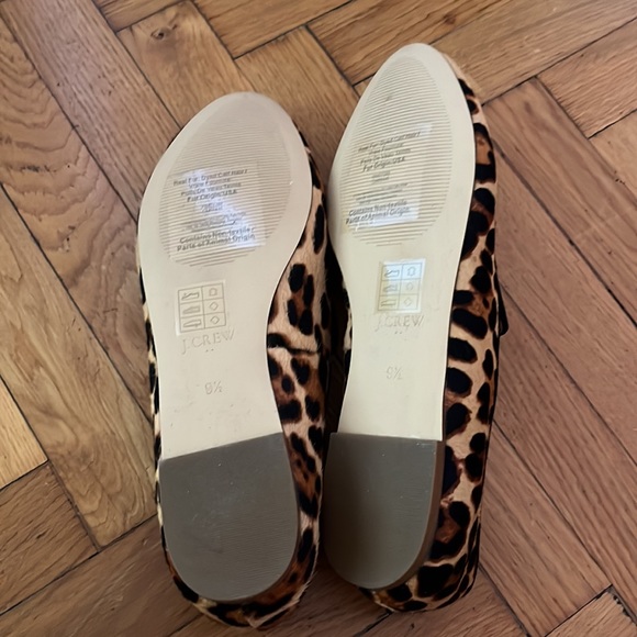 J. Crew brand new moccasins  animal print size 9 1/2 US - Picture 4 of 8
